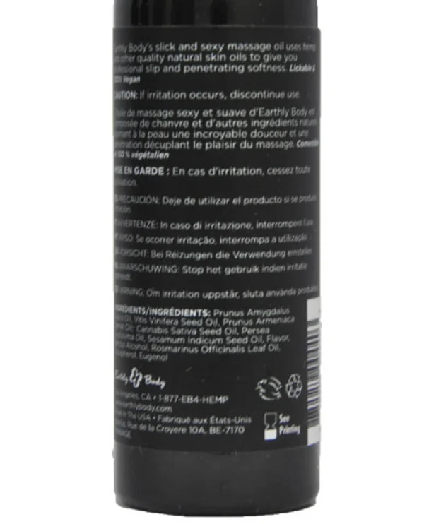 Earthly Body Edible Massage Oil Gift Set - 2 Oz - Image 3