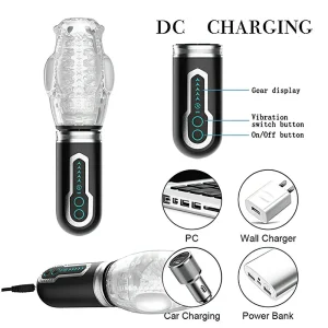 Rotating & Vibrating Oral Sex Masturbator