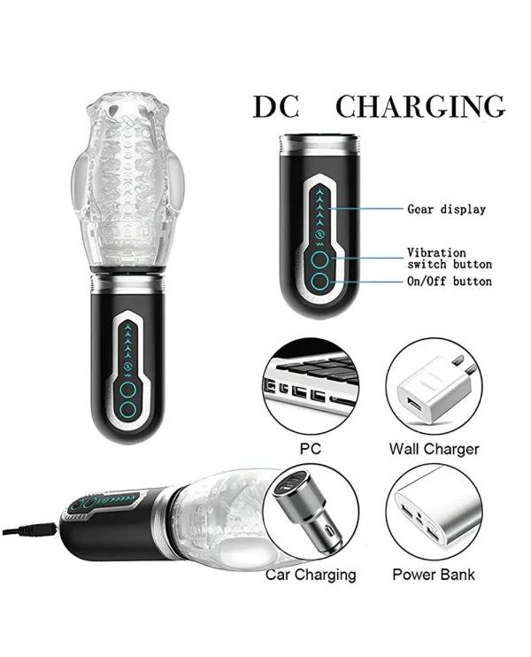 Rotating & Vibrating Oral Sex Masturbator