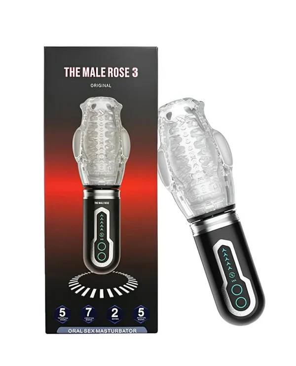 Rotating & Vibrating Oral Sex Masturbator - Image 3